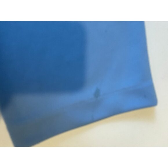 BLAIR Womens Straight Leg Pant High Rise Flat Front Elastic Waist Blue Size 10 - Picture 3 of 10